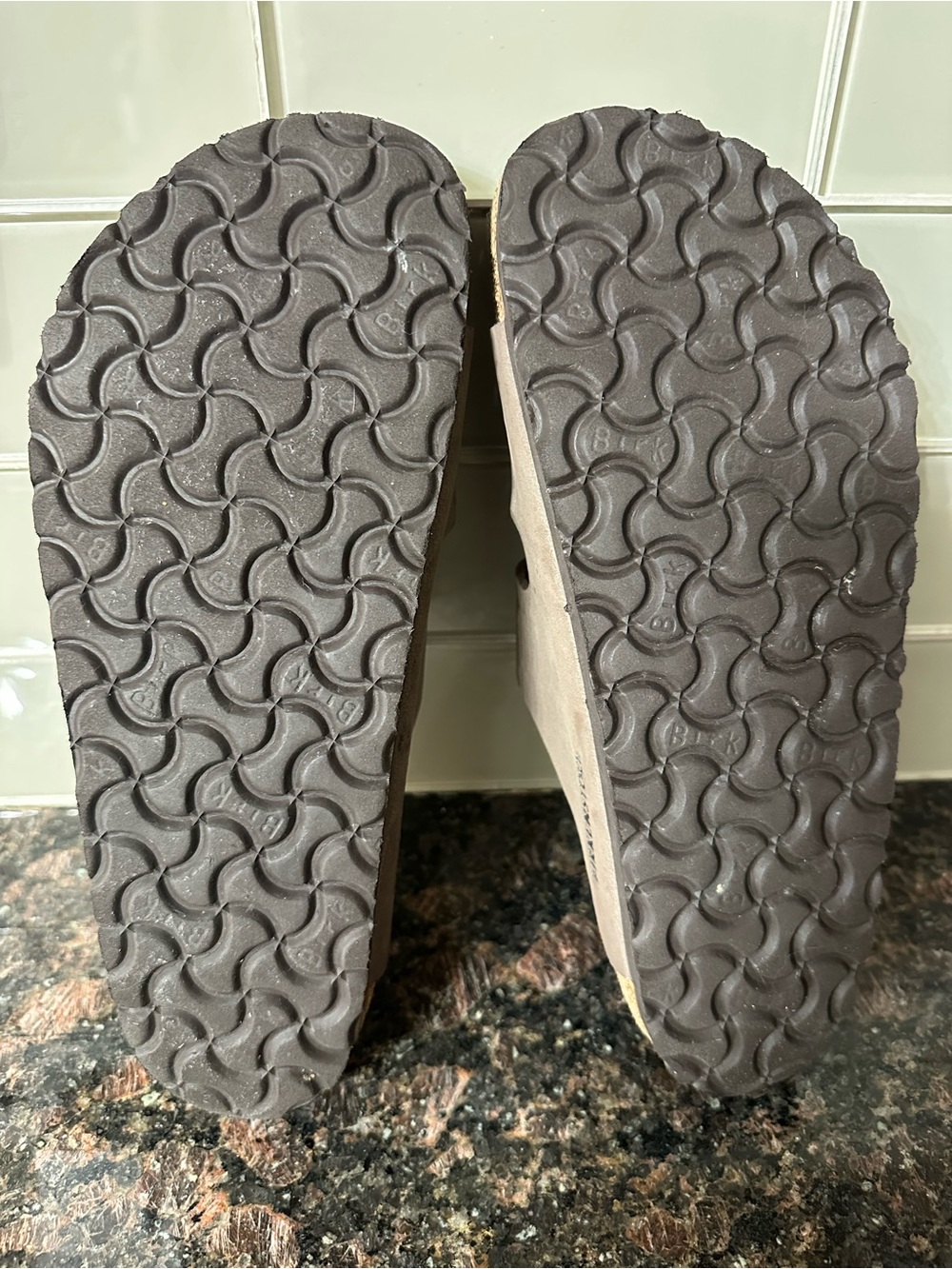 Birkenstock Arizona Two-Strap Sandals in Taupe Brown - Picture 5 of 9